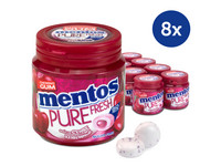8x Mentos Gum Fresh Cherry | 50 stuks