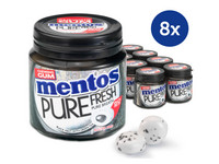 8x Mentos Gum Fresh Black Mint | 50 stuks