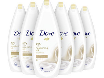 6x Dove Nourishing Silk Duschgel | 750 ml