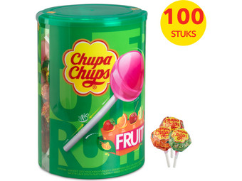100x Chupa Chups Fruit Lollie