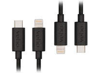2x kabel Veho USB-C - Lightning | 1 m
