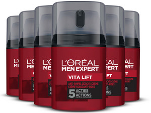 6x L’Oréal Men Vitalift Gezichtscrème | 50 ml