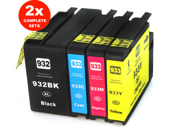 2x Cartridges voor HP932XL - HP933X