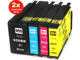 2x Cartridges voor HP950XL - HP951XL