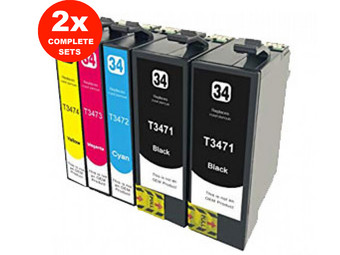 2x Cartridges voor Epson 34XL