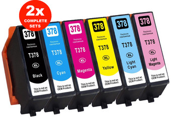 2x Cartridges voor Epson 378XL