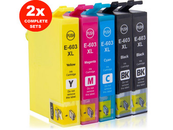 2x Cartridges voor Epson 603XL