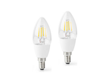 2x Nedis Smart LED-Lampe | E14 | Kerze