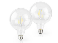 2x Nedis Smart LED-Lampe | G125 | transparent