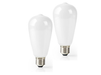 2x Nedis Smart LED-Lampe | E27 | ST64