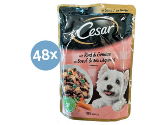 48x Cesar Beef & Vegetables Pouch