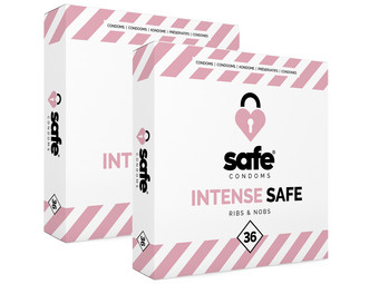 72x prezerwatywy Safe Ribs & Nobs