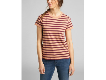 Lee Stripe T-Shirt | Damen | Weinrot