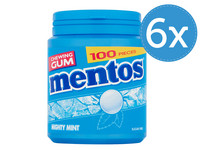6x Mentos Mighty Mint Gums 100 stuks