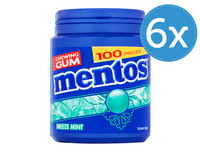 6x Mentos Breeze Mint Gums 100 stuks