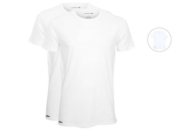 2x Lacoste T-Shirts | Ronde- of V-Neck