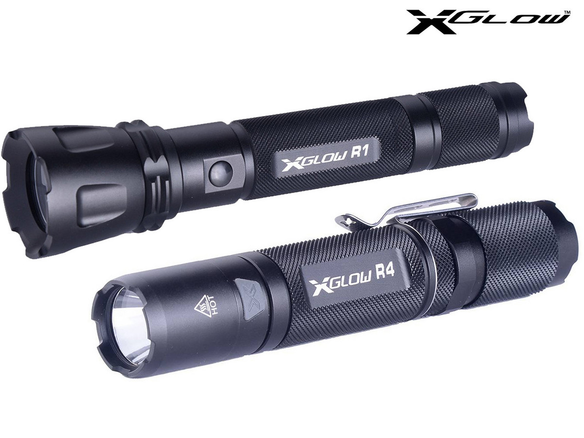 XGlow Wiederaufladbare Taschenlampen R1 oder R4